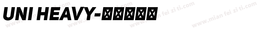 Uni heavy字体转换